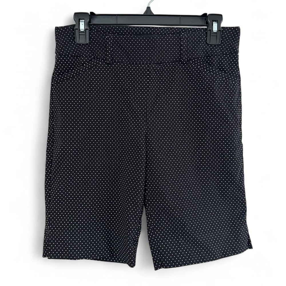 Hilary Radley Black and White Polka Dot Shorts